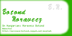 botond moravecz business card